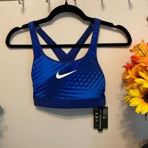 NWT Nike Running High Impact Bra. Sz XS. Reflective Graphic.